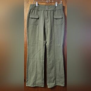 SHEIN 100% Cotton, Soft But Solid Army-green Pants